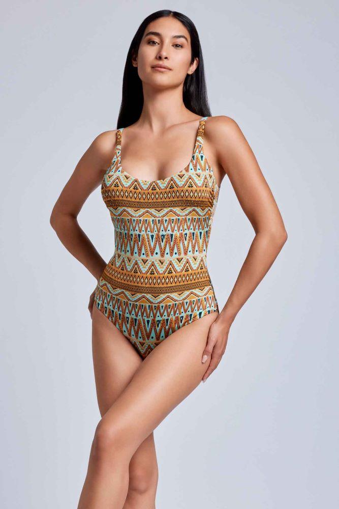 INTERO IMBOTTITO DONNA AZZURRO VI24-045 ETNICO VACANZE ITALIANE